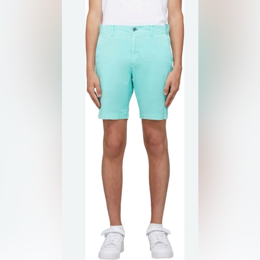 Psycho Bunny Men’s Diego Chino Shirts in Harbor Blue Teal Sz 36